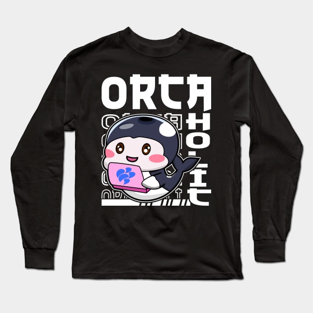 Funny Orca Whale Working Slogan Long Sleeve T-Shirt by JaussZ